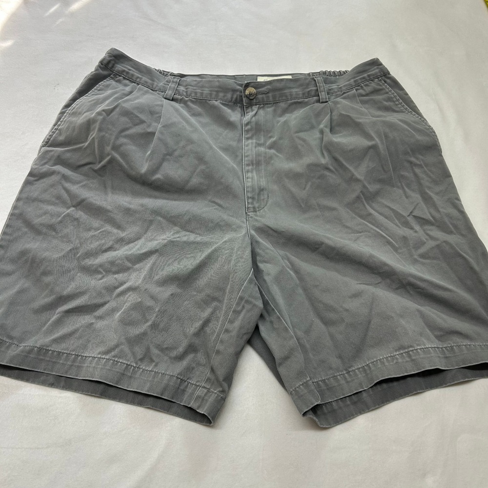 Eddie Bauer Shorts Mens 40 Gray Cotton Chino Outdoor Casual Hiking Walking